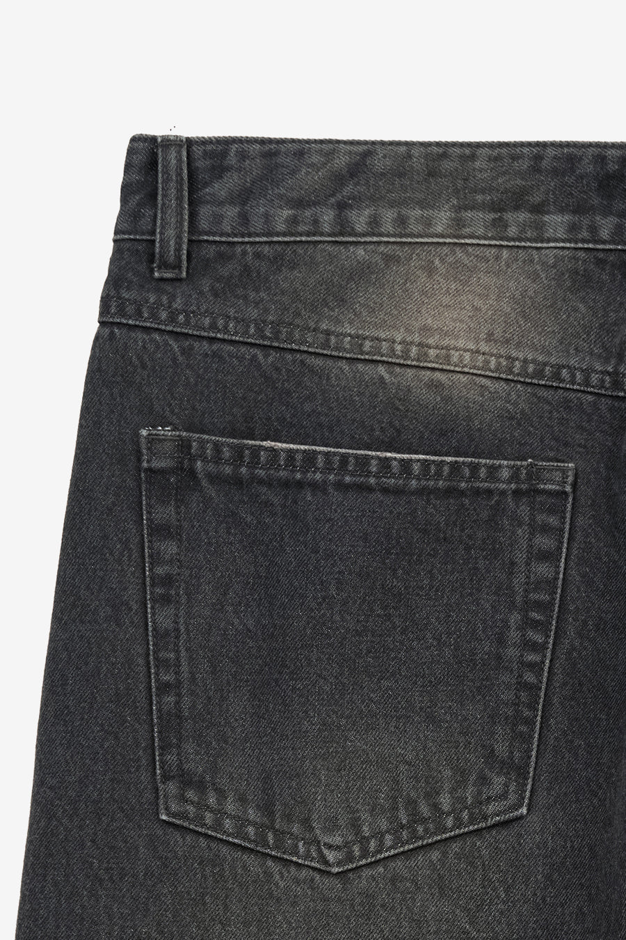 Insilence - Semi-wide denim pants (Mud Grey) product image 14 | TRAB K-Fashion Australia