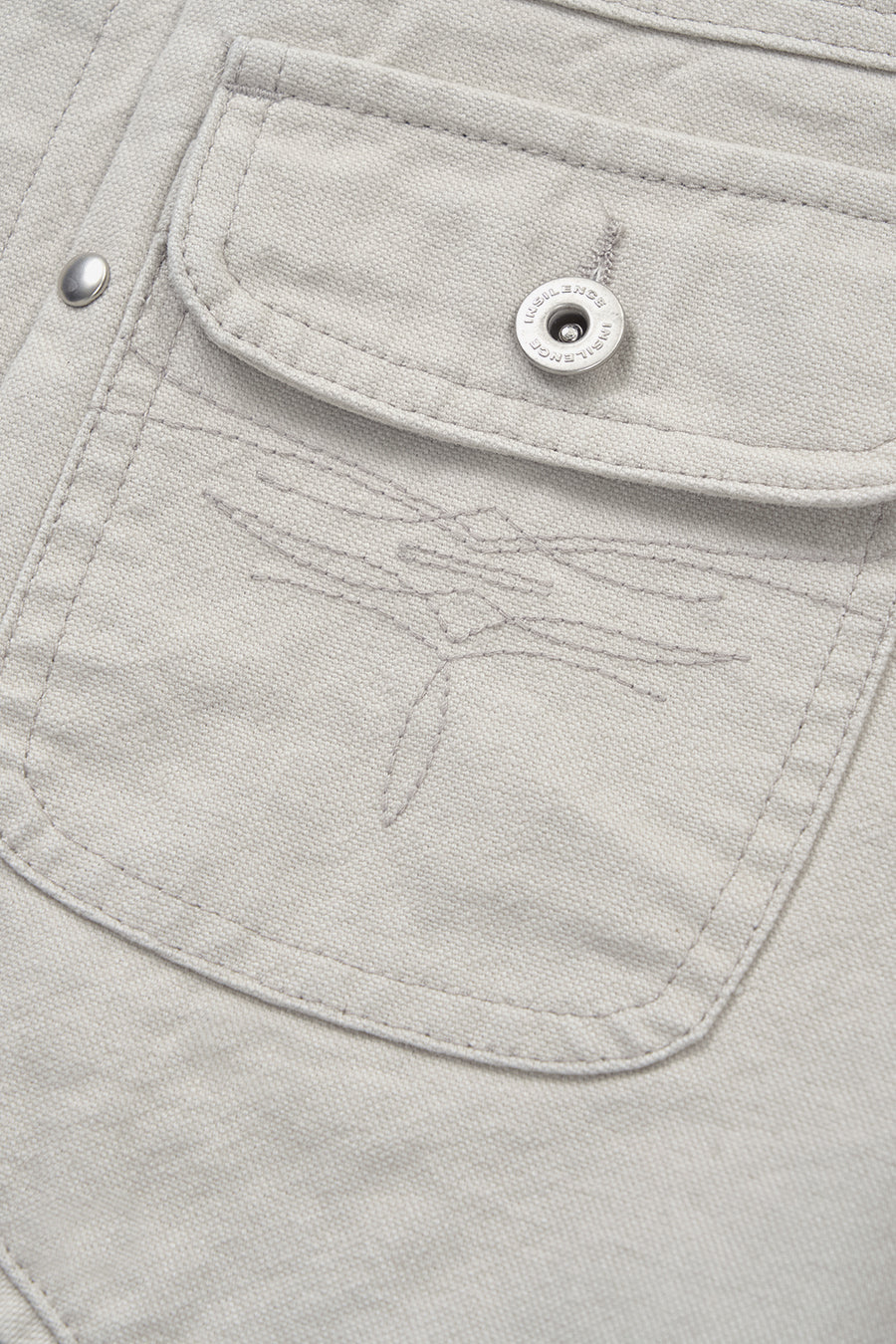 Insilence - Dust Trail Western Denim Jacket (Oatmeal) product image 12 | TRAB K-Fashion Australia