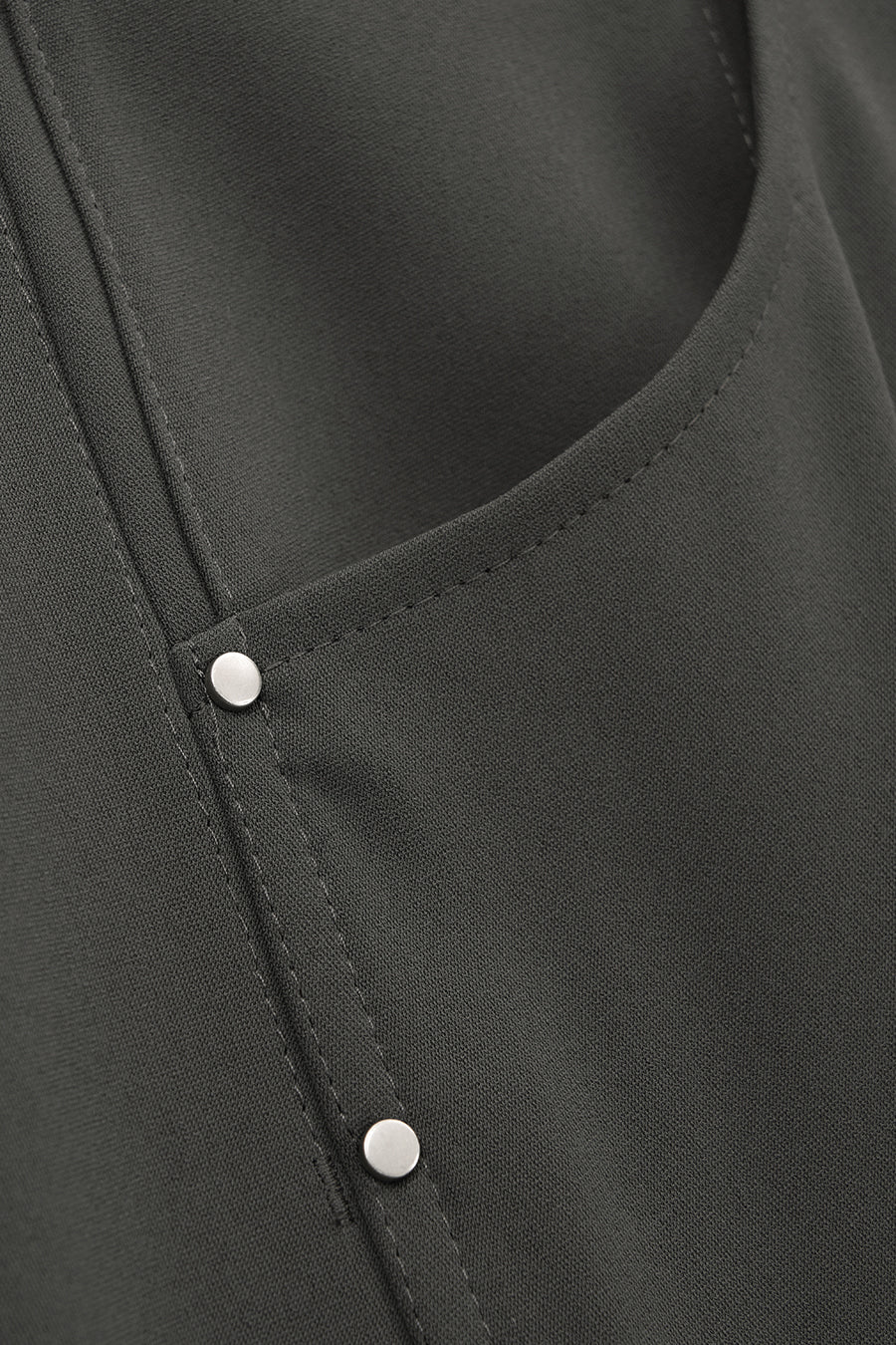 Insilence - Curved Stud Skirt (Charcoal) product image 14 | TRAB K-Fashion Australia