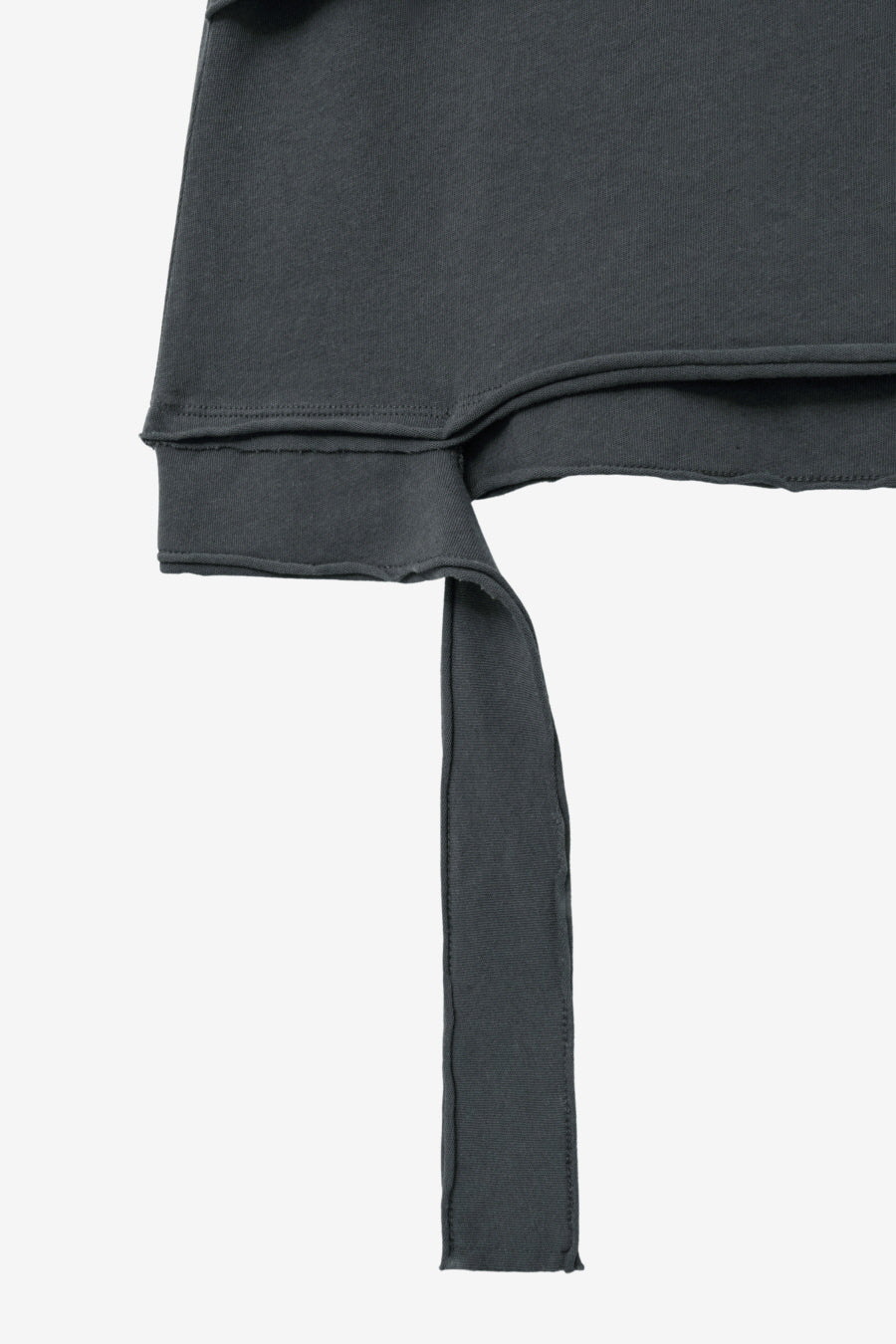 Insilence - Cotton Linen Natural Strap T-shirt (Charcoal) product image 12 | TRAB K-Fashion Australia