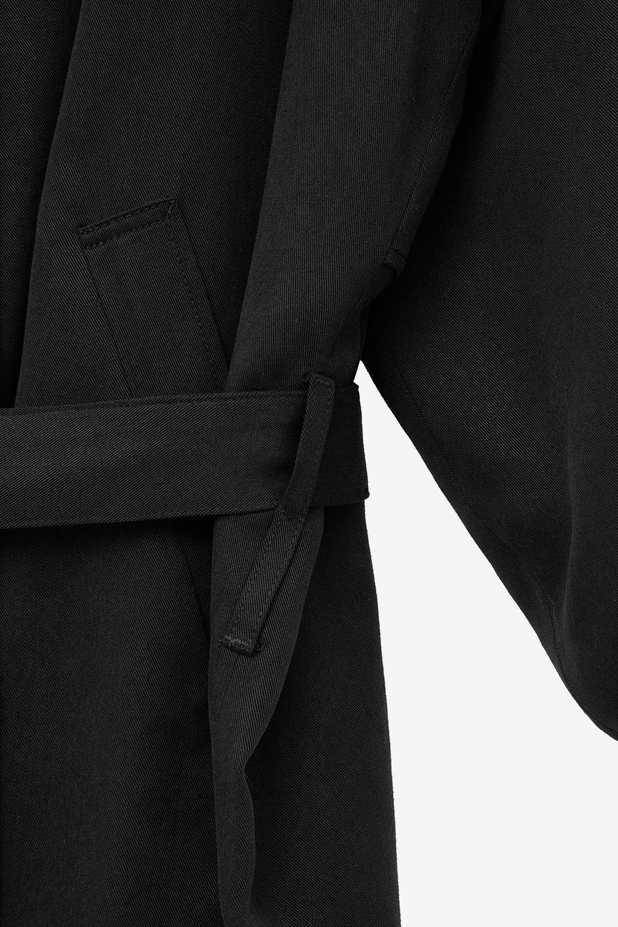 Insilence - Raglan Tencel Casual Jacket (Black) product image 12 | TRAB K-Fashion Australia