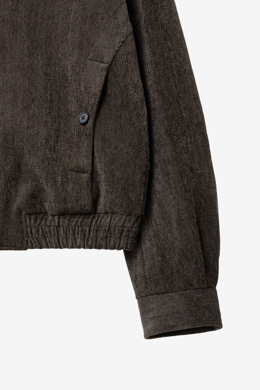 Insilence - Herringbone Velvet Blouson (Brown) product image 14 | TRAB K-Fashion Australia