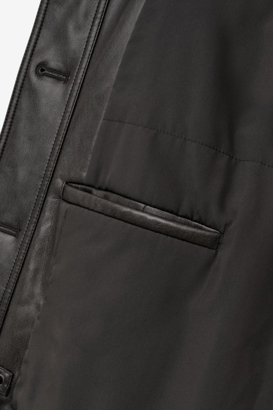Insilence - Vintage Padded Faux Leather Coat (Washed Brown) product image 12 | TRAB K-Fashion Australia