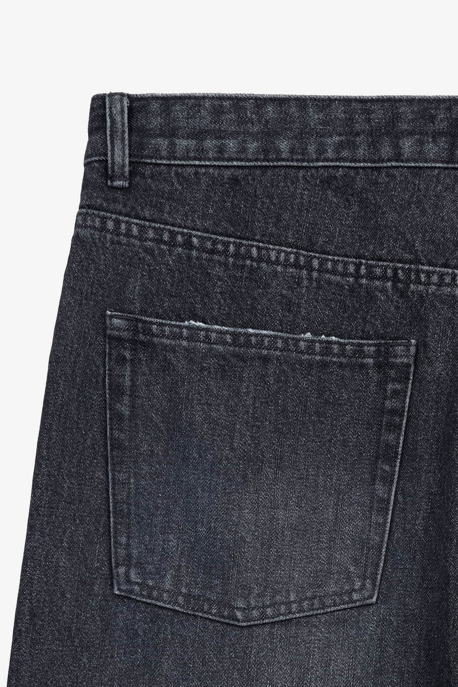 Insilence - Semi-Wide Denim Pants (Dark Grey) product image 12 | TRAB K-Fashion Australia
