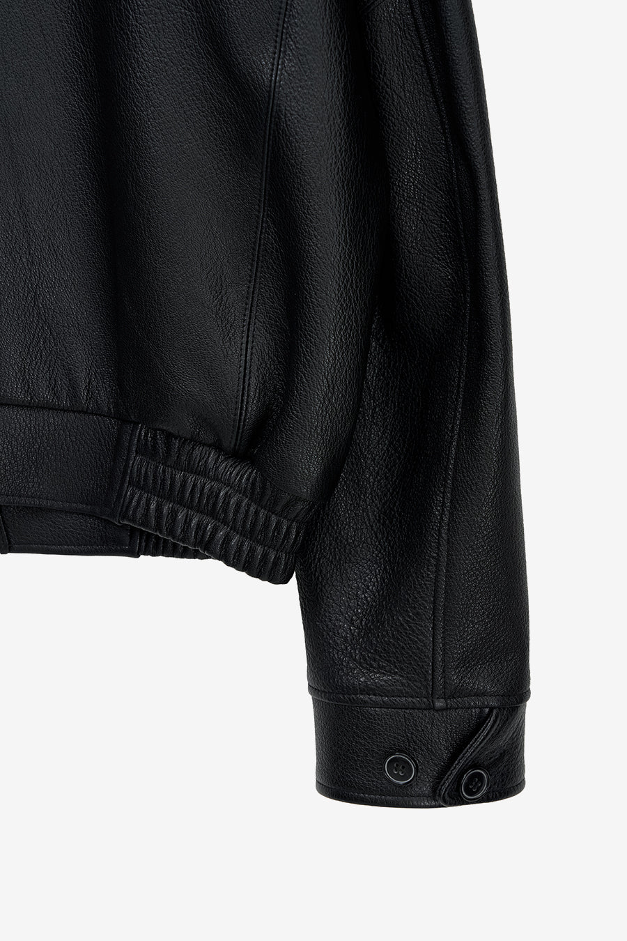Insilence - Goat Skin Piping Leather Jacket (Black) product image 12 | TRAB K-Fashion Australia