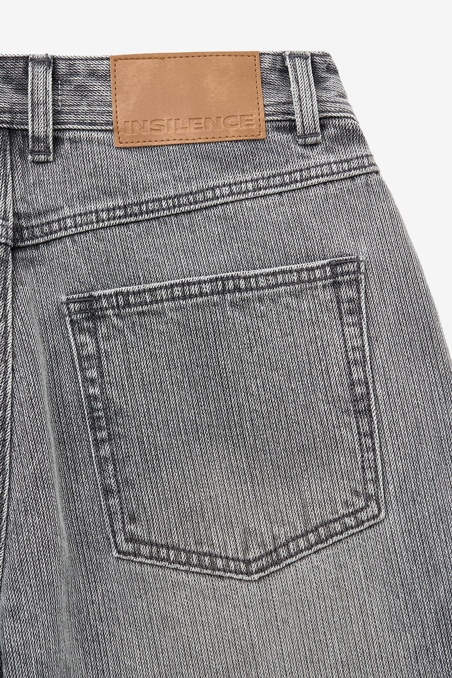 Insilence - Broken Twill Straight Jeans (Light Grey) product image 14 | TRAB K-Fashion Australia