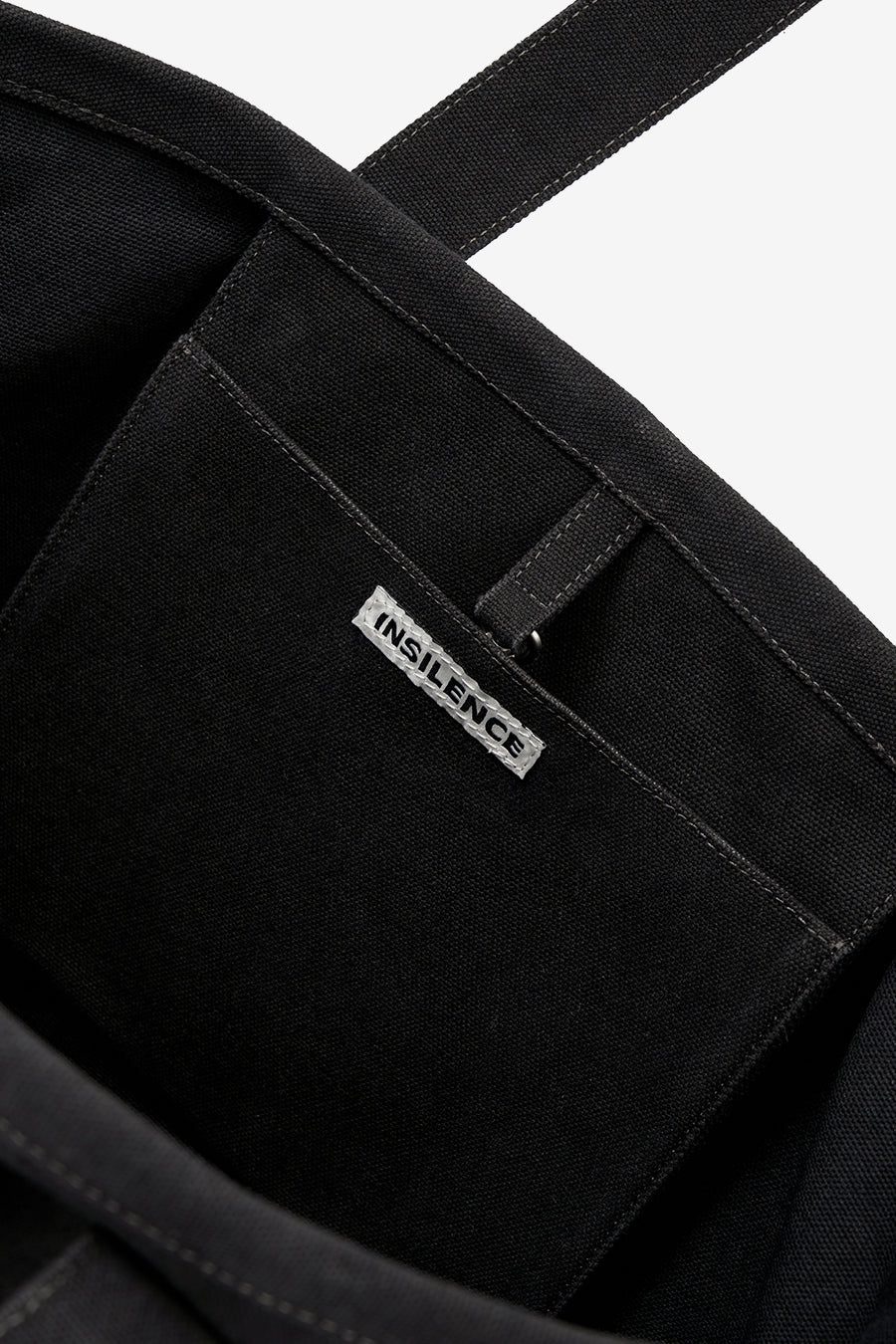 Insilence - Vintage Canvas Shopper Bag (Vintage Black) product image 12 | TRAB K-Fashion Australia