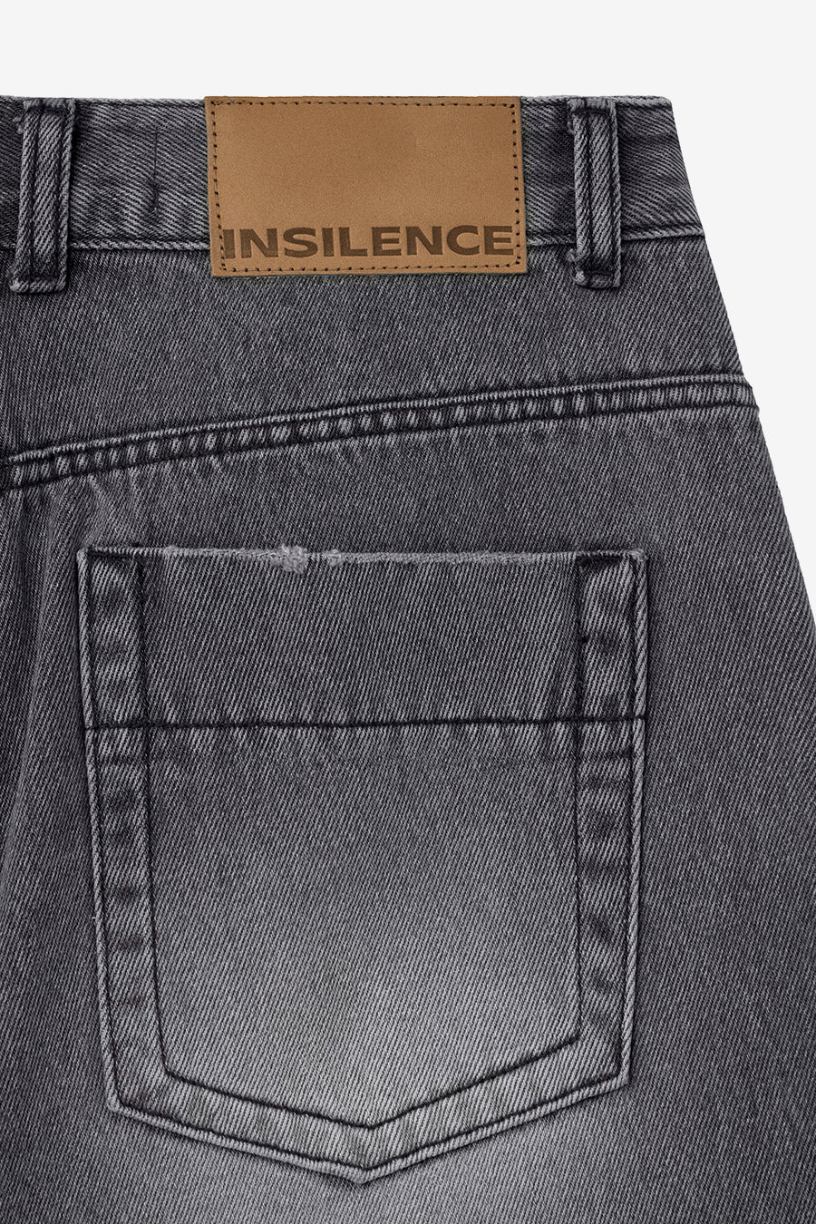 Insilence - Wide Bermuda Denim (Dark Grey) product image 12 | TRAB K-Fashion Australia