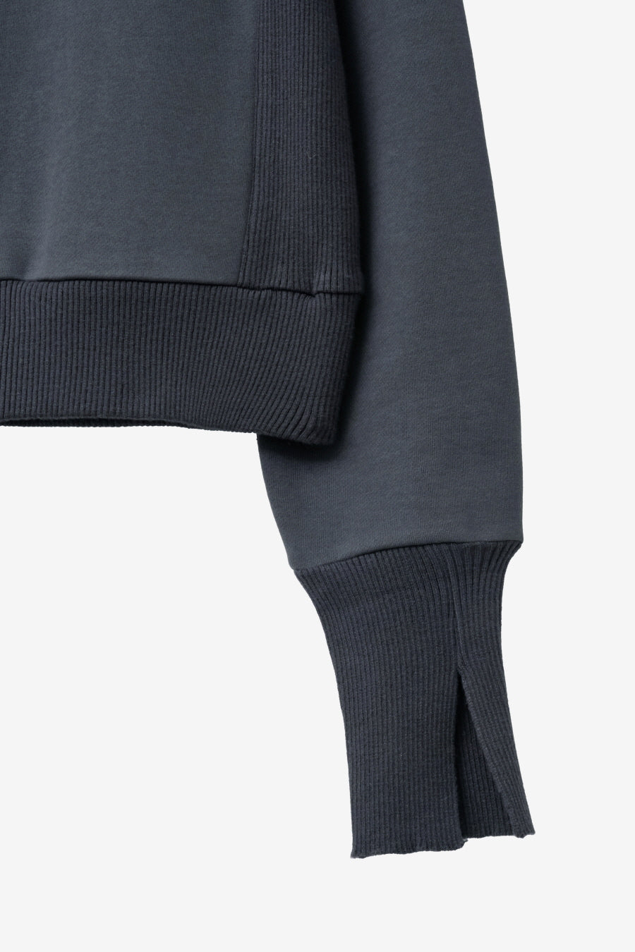 Insilence - Knit Combi Cotton Zip-Up (Navy) product image 12 | TRAB K-Fashion Australia