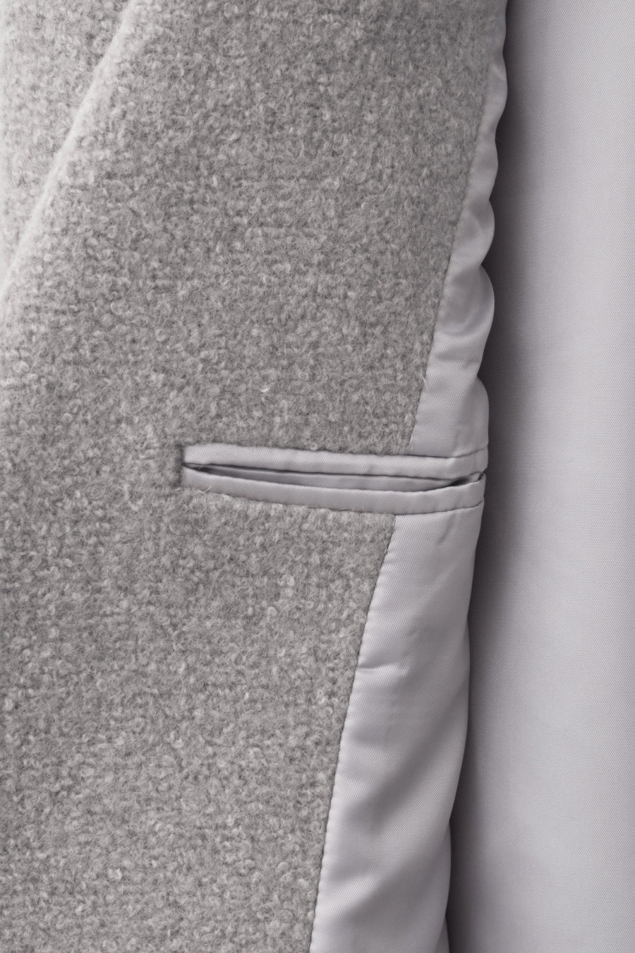 Insilence - Boucle Two-Way Jacket (Grey Beige) product image 12 | TRAB K-Fashion Australia