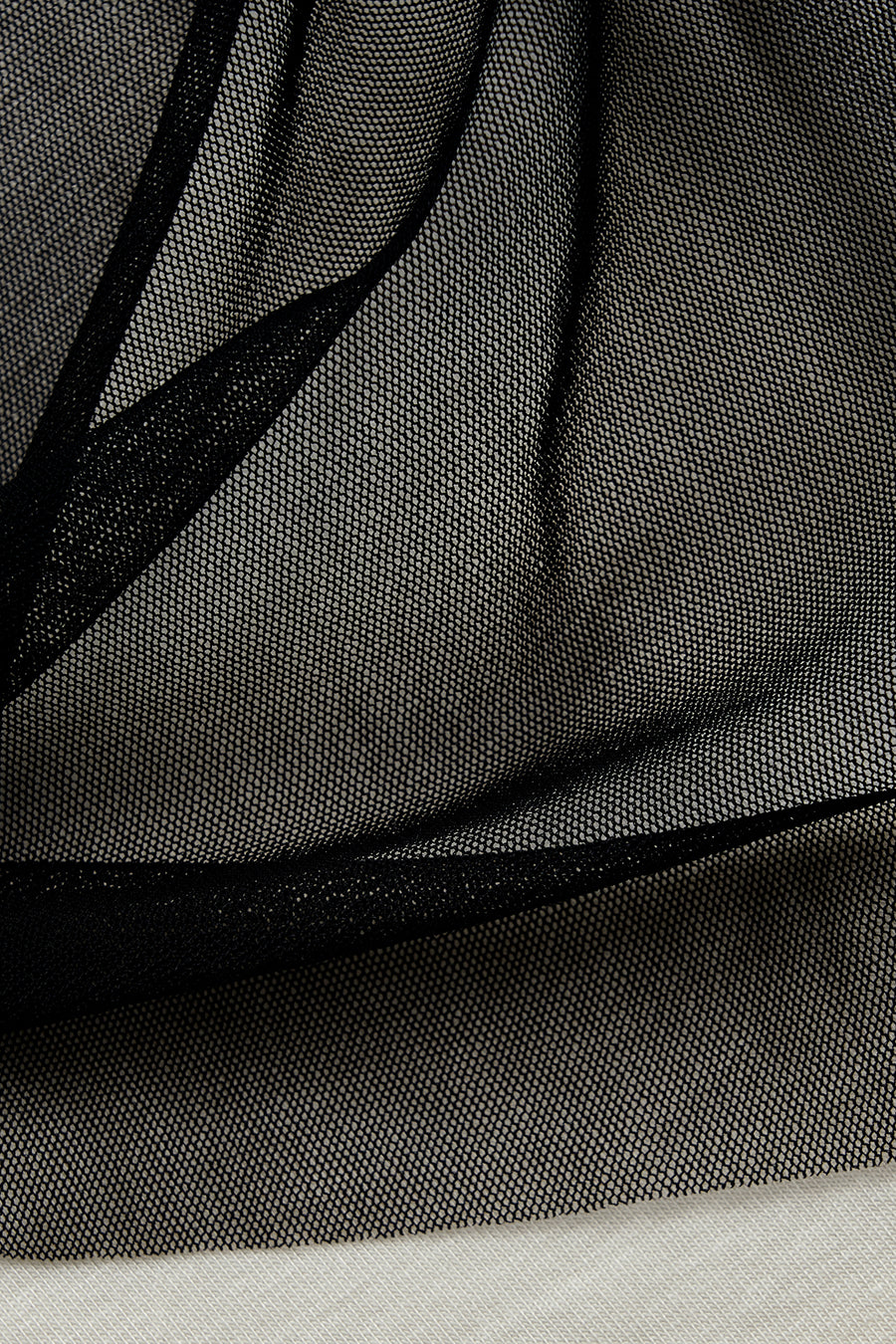 Insilence - Mesh Drape Long Sleeve (Black) product image 12 | TRAB K-Fashion Australia