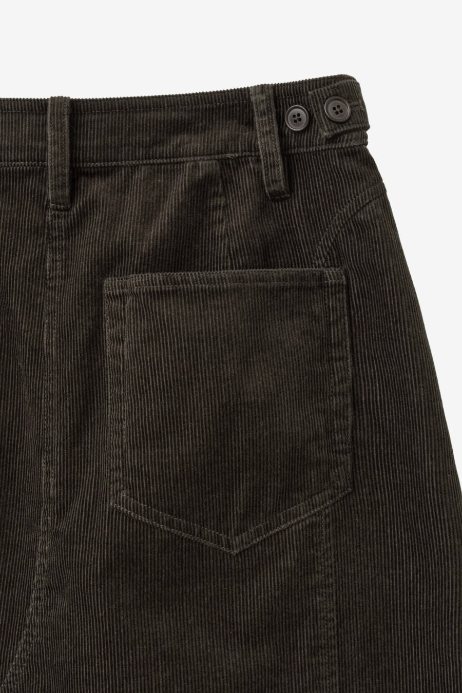 Insilence - Cut-Off Corduroy Skirt (Brown) product image 12 | TRAB K-Fashion Australia