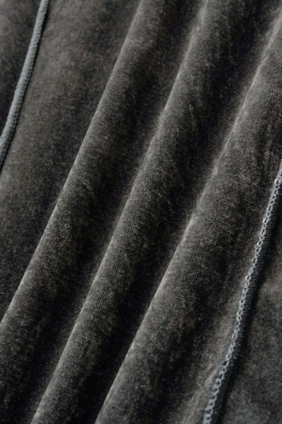 Insilence - Velvet Mesh Turtleneck T-Shirt (Charcoal) product image 12 | TRAB K-Fashion Australia
