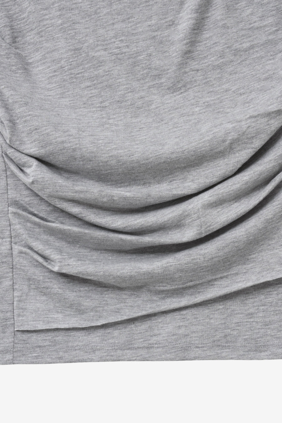 Insilence - Draping Boat Neck T-shirt (Melange Grey) product image 12 | TRAB K-Fashion Australia
