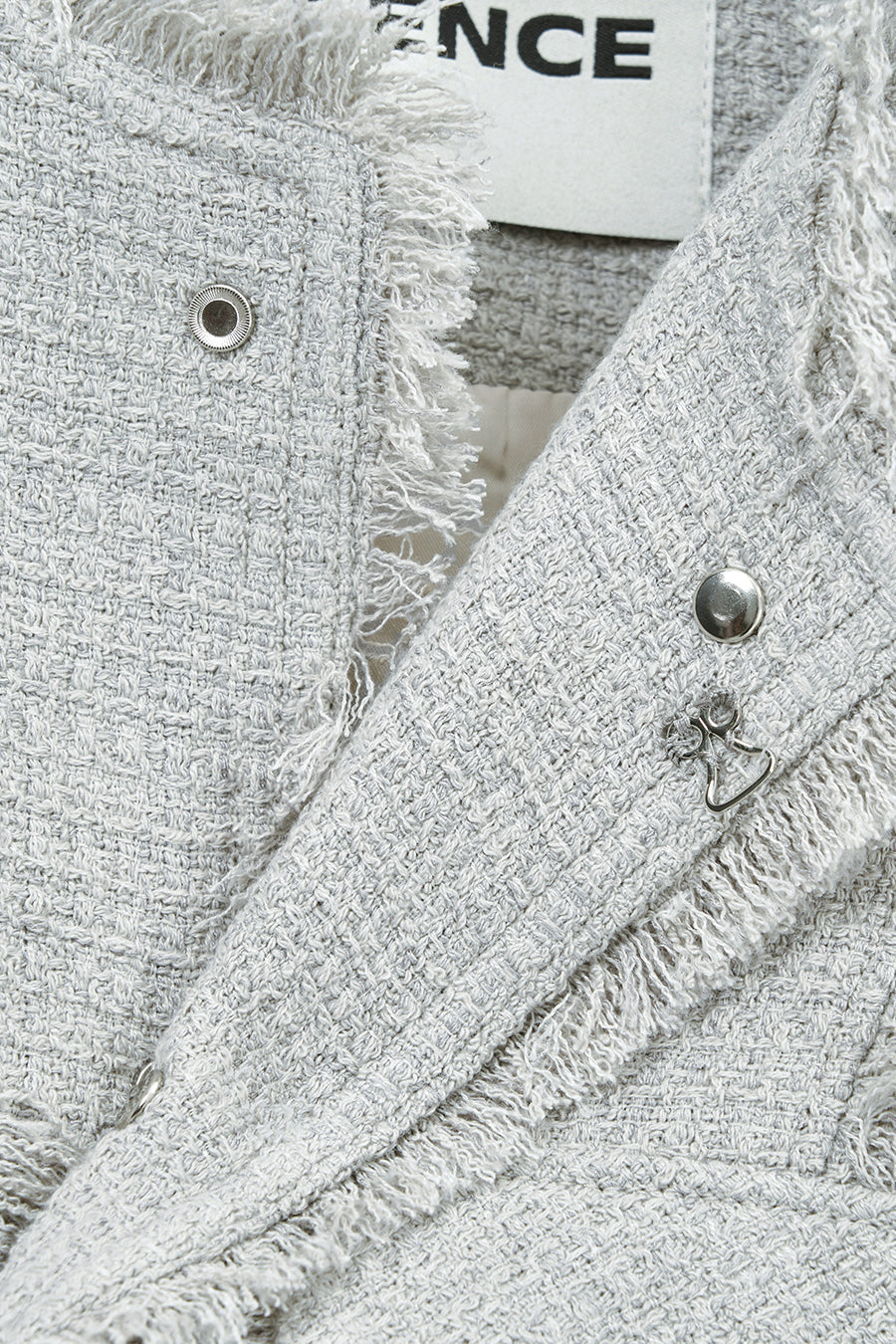 Insilence - Stud Tweed Jacket (Pale Blue) product image 12 | TRAB K-Fashion Australia