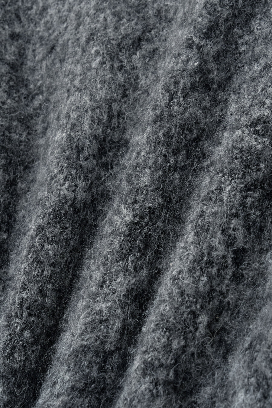Insilence - Hairy Spread Collar Cardigan (Charcoal) product image 10 | TRAB K-Fashion Australia