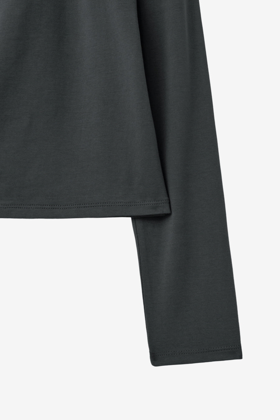 Insilence - Shirred High-Neck Top (Charcoal) product image 12 | TRAB K-Fashion Australia