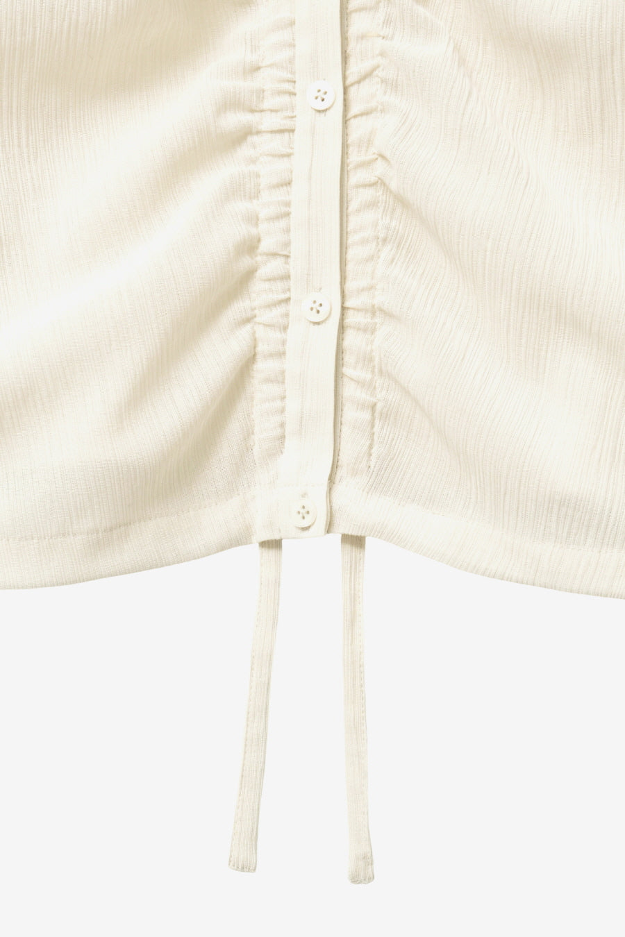 Insilence - Textured Shirring Hooded Shacket (Light Beige) product image 14 | TRAB K-Fashion Australia