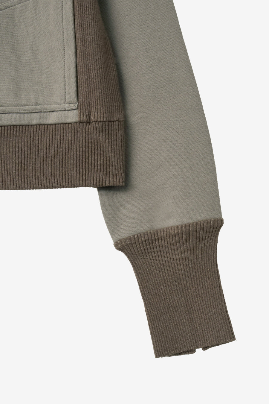 Insilence - Knit Combi Cotton Zip-Up (Beige) product image 12 | TRAB K-Fashion Australia