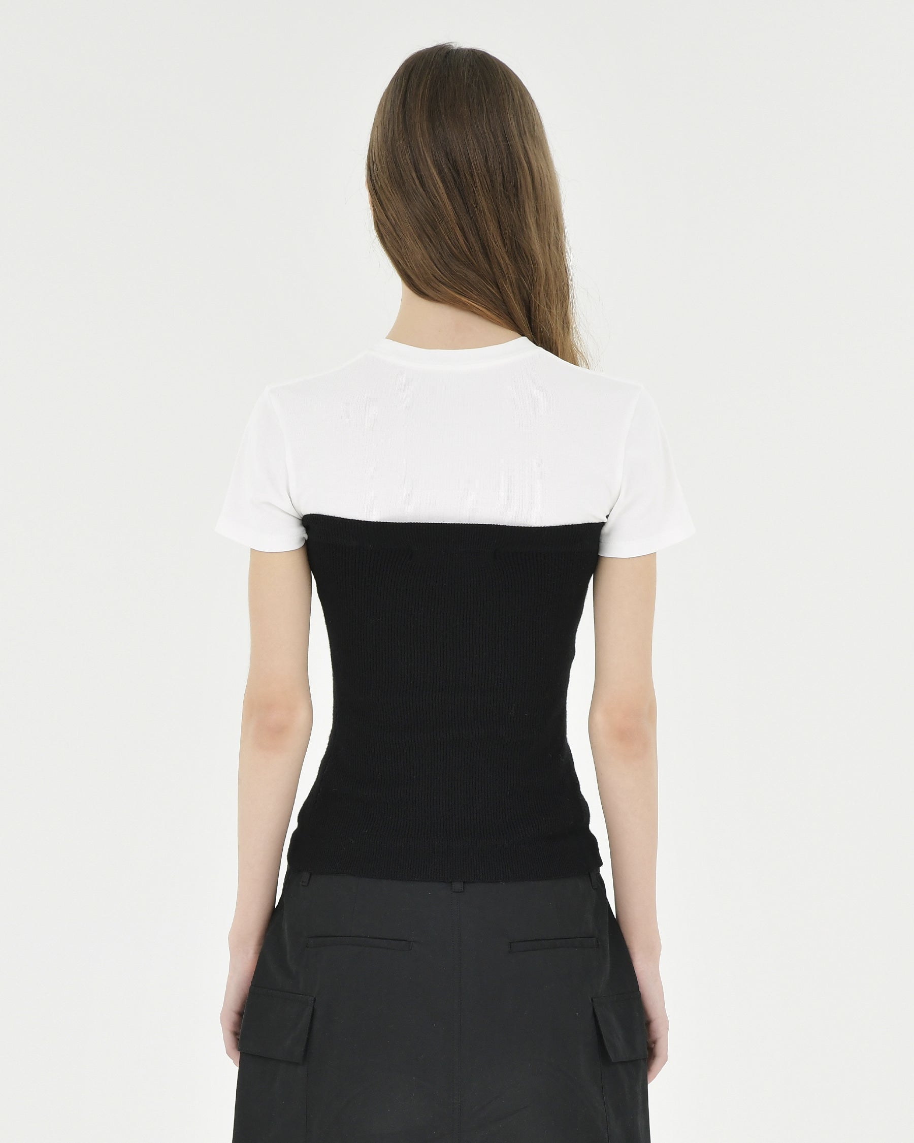Brownyard - Button Knit Bustier (Black) product image 2 | TRAB K-Fashion Australia