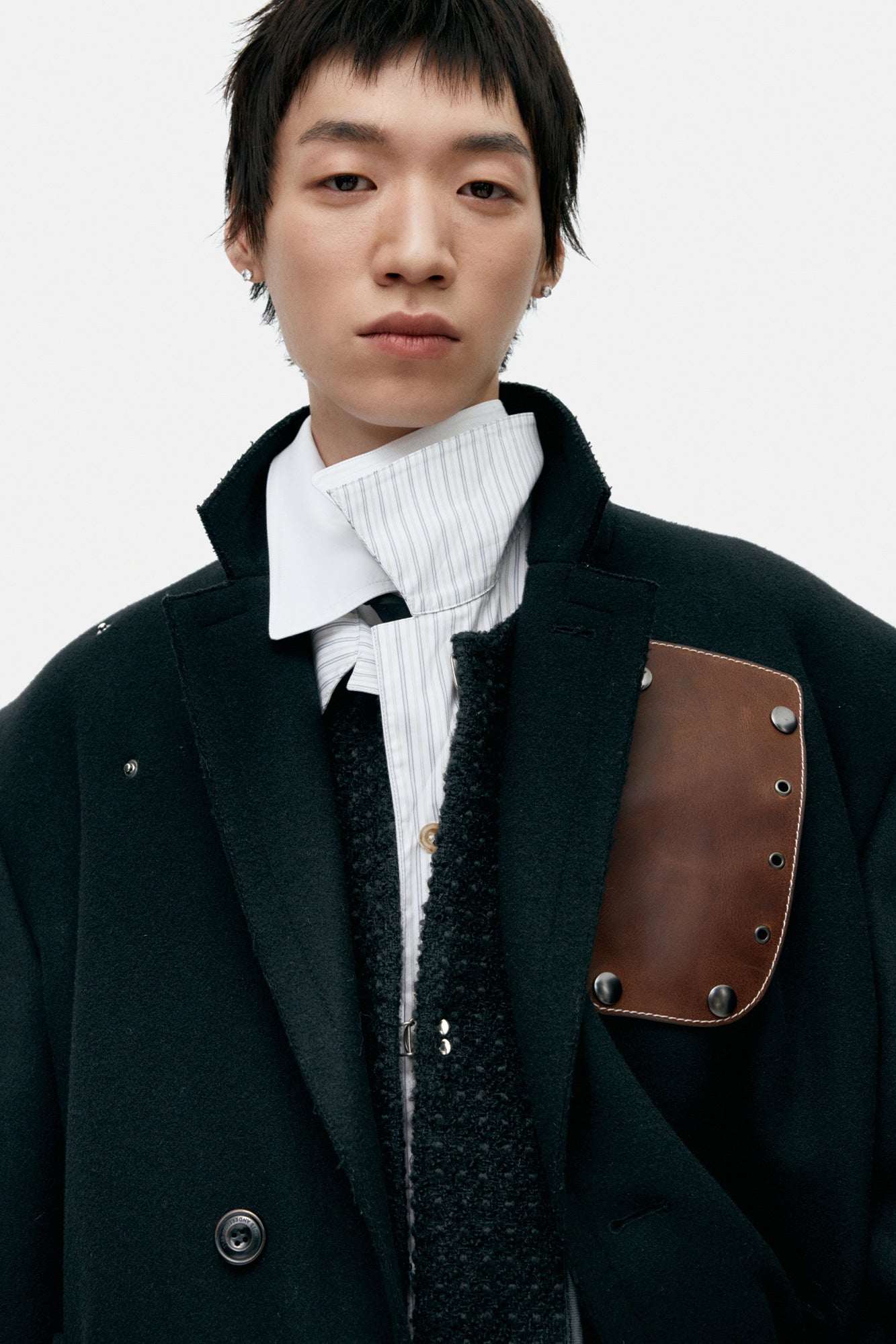 Andersson Bell - Unisex James Wool Coat (Black) product image 4 | TRAB K-Fashion Australia