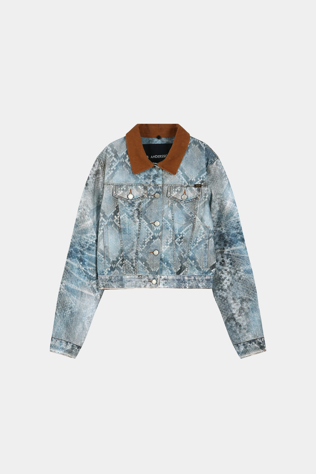 Andersson Bell - Python Fade Denim Printed Jacket (Blue) product image 11 | TRAB K-Fashion Australia
