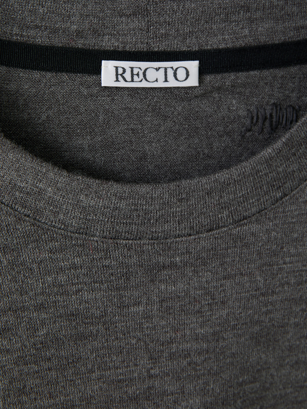 Recto - Back Logo Wool T-Shirt (Melange Grey) product image 13 | TRAB K-Fashion Australia