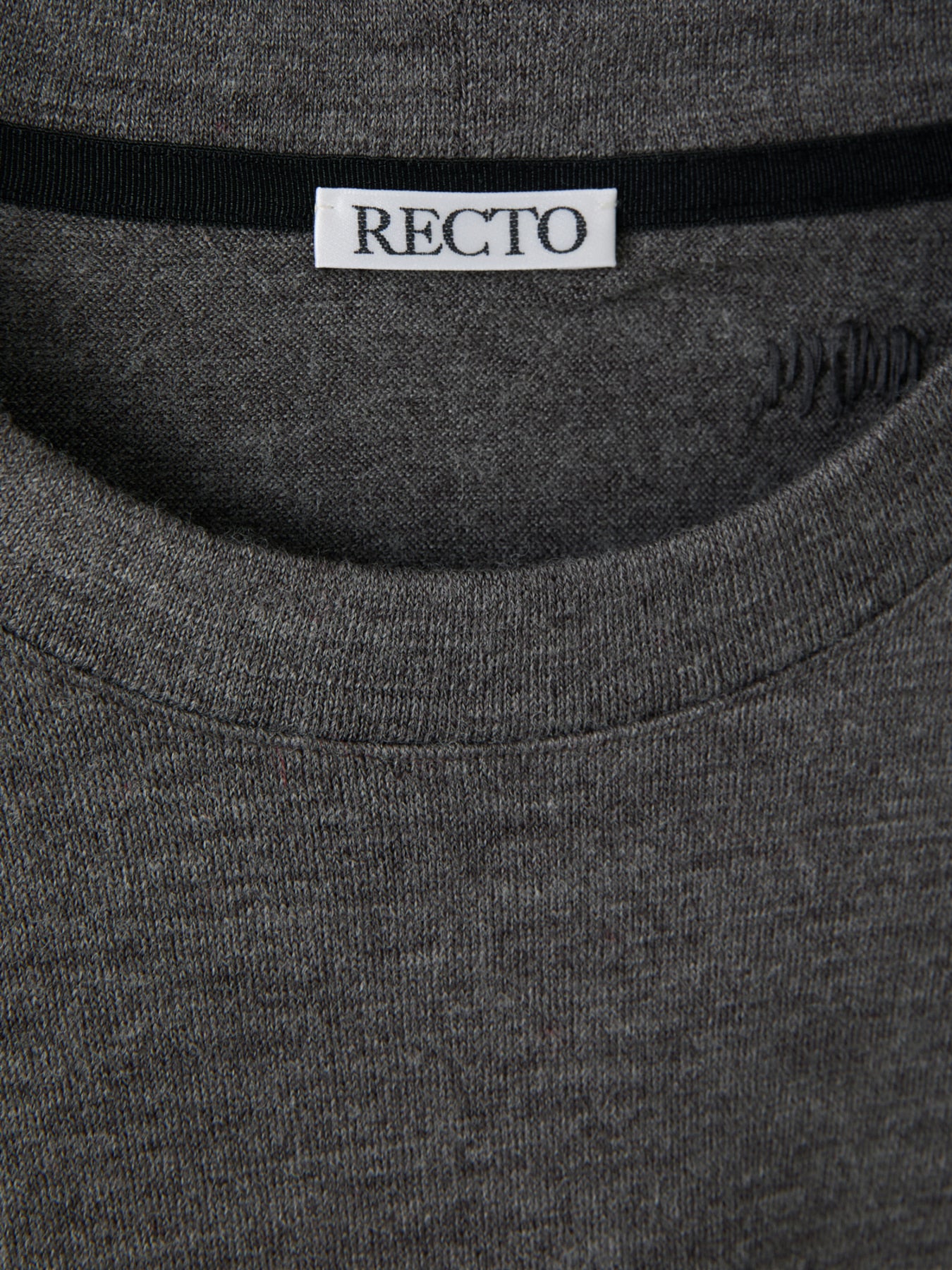 Recto - Back Logo Wool T-Shirt (Melange Grey) product image 13 | TRAB K-Fashion Australia