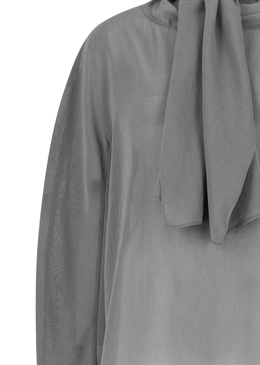 Amomento - Sheer cotton scarf top (Grey) product image 11 | TRAB K-Fashion Australia