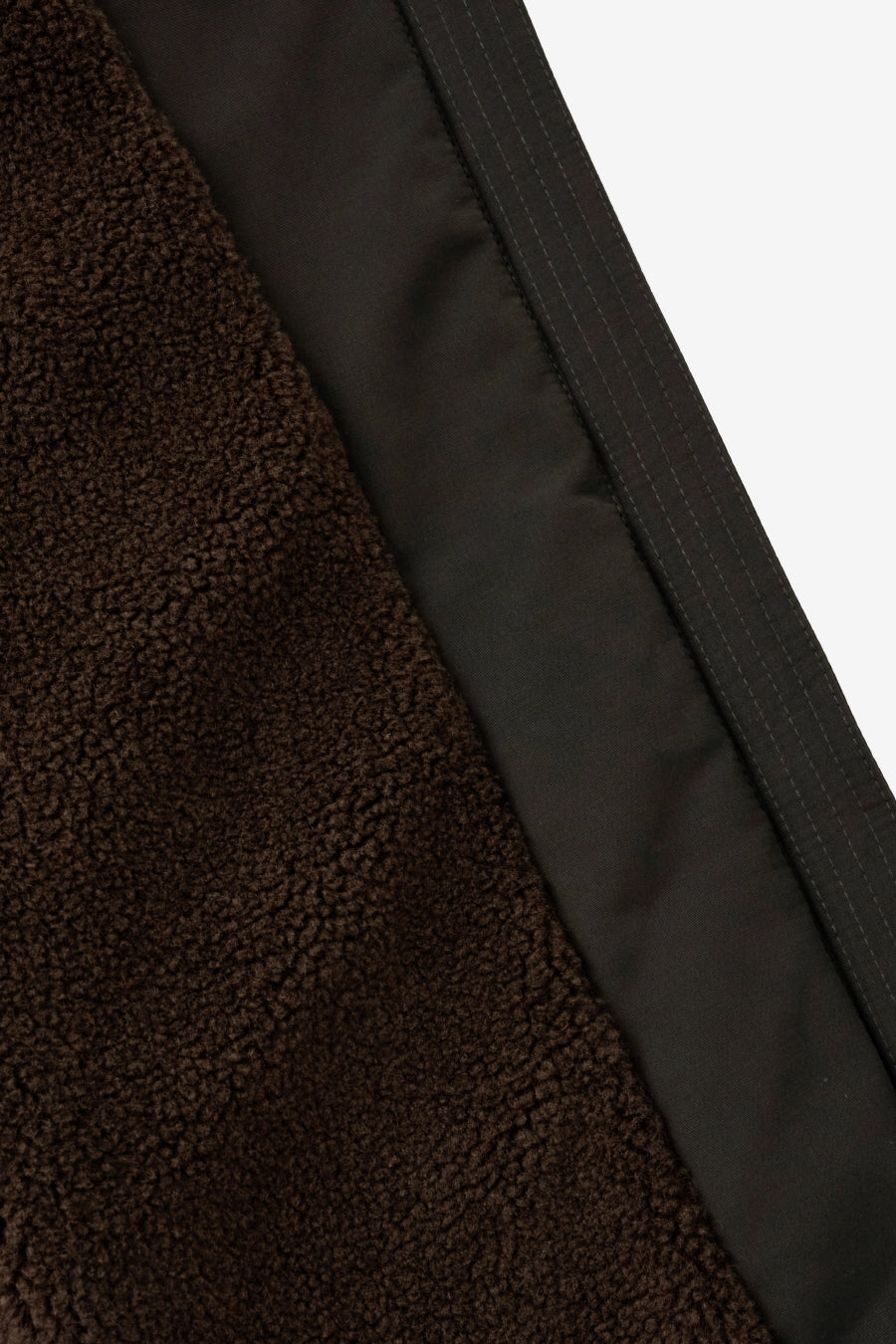 Insilence - W Washed Cotton Shearling Jacket (Khaki) product image 13 | TRAB K-Fashion Australia