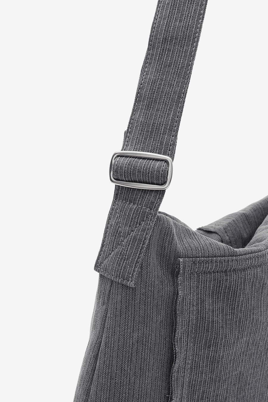 Insilence - Cotton Cut off Sling Bag (Charcoal) product image 13 | TRAB K-Fashion Australia