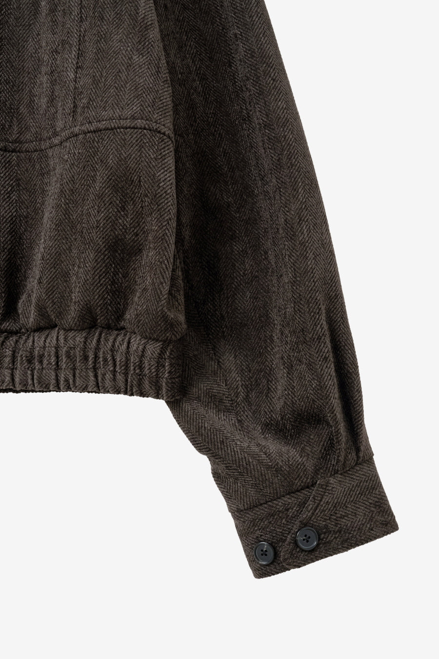 Insilence - Herringbone Velvet Blouson (Brown) product image 15 | TRAB K-Fashion Australia