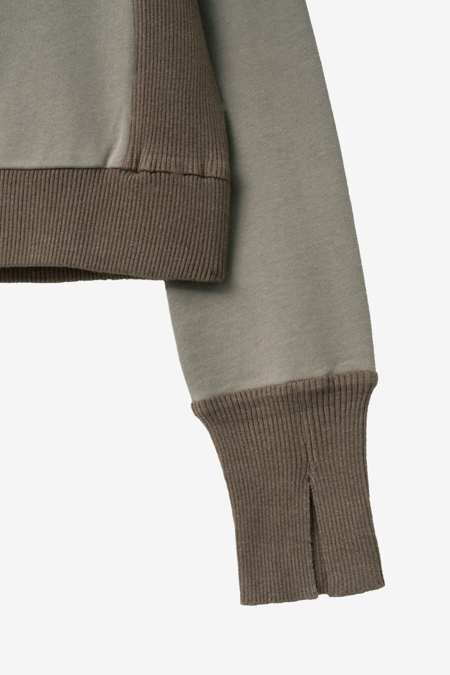 Insilence - Knit Combi Cotton Zip-Up (Beige) product image 13 | TRAB K-Fashion Australia