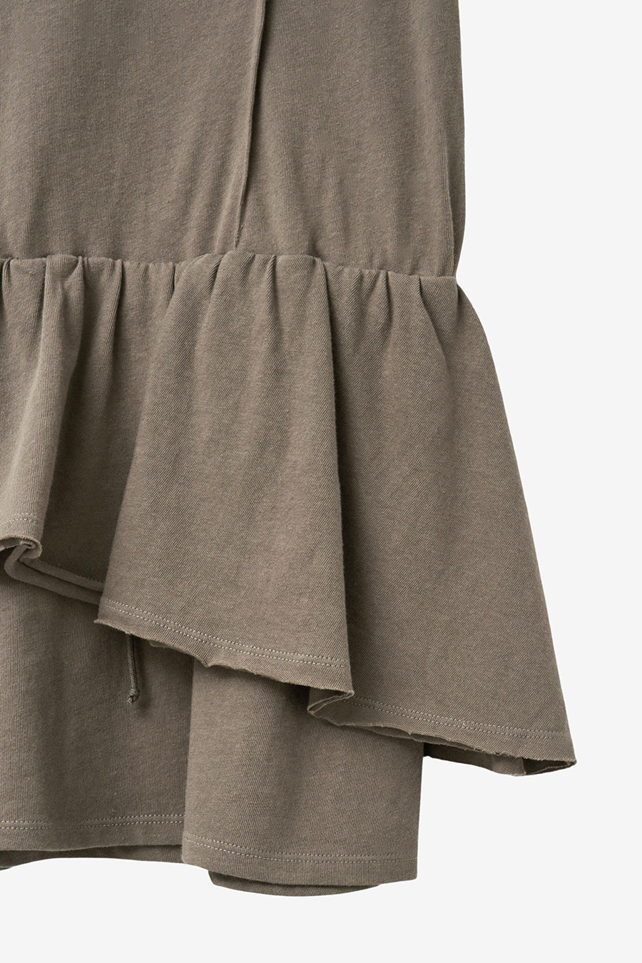 Insilence - Linen Cotton Layered Dress (Khaki Brown) product image 13 | TRAB K-Fashion Australia
