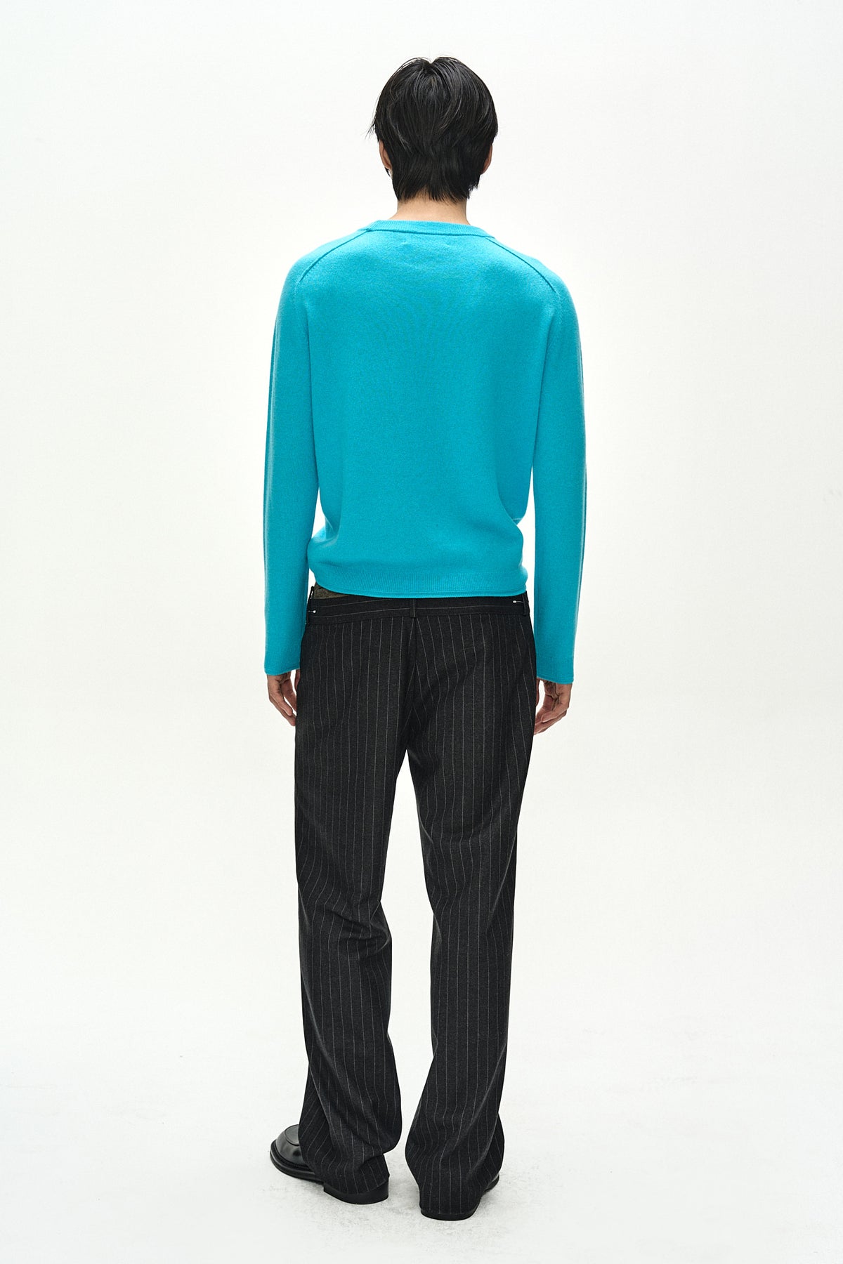 Andersson Bell - Shane Cashmere Crew-Neck Sweater (Blue) product image 3 | TRAB K-Fashion Australia