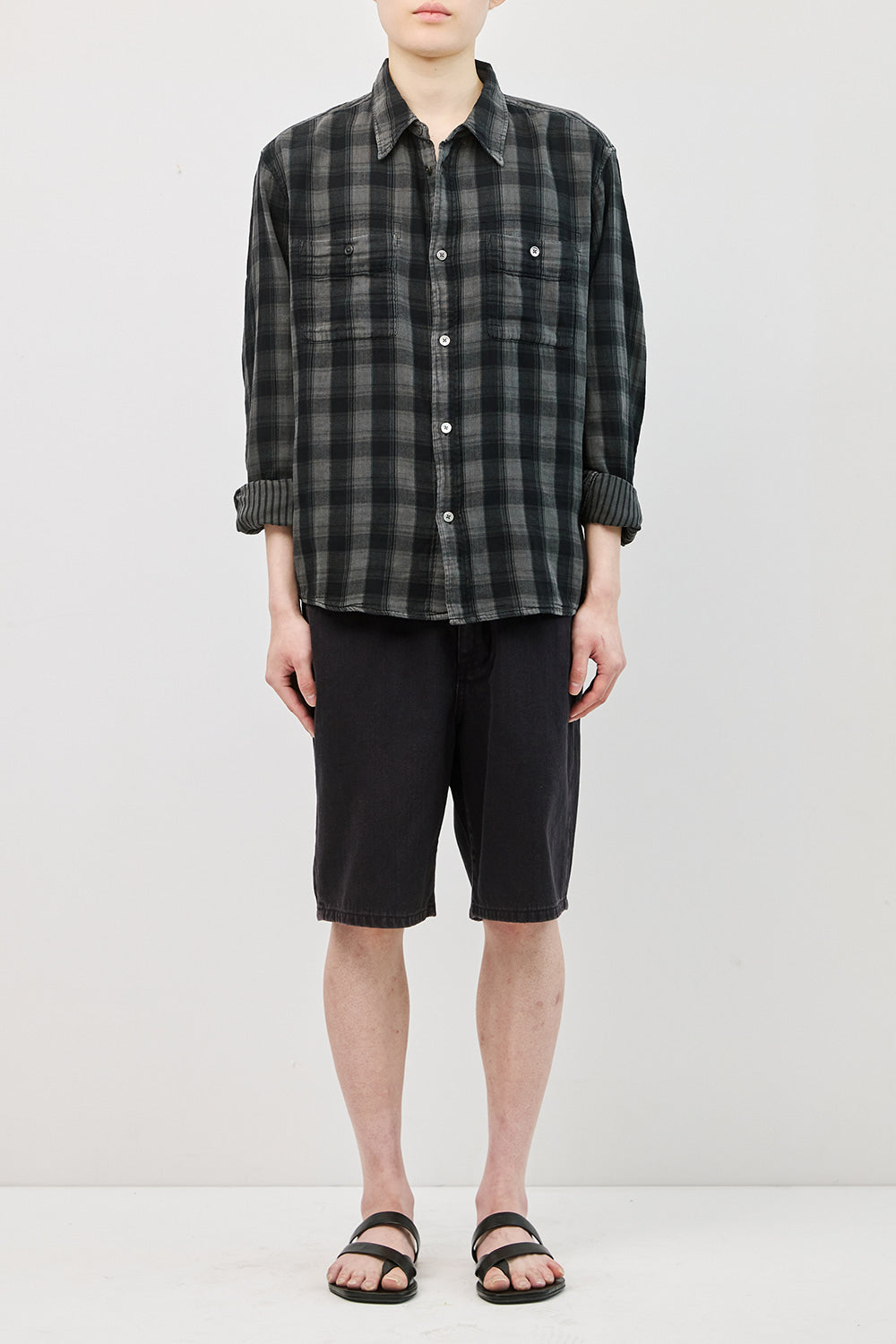 Hatchingroom - Bleached Shorts (Dark Navy) product image 10 | TRAB K-Fashion Australia