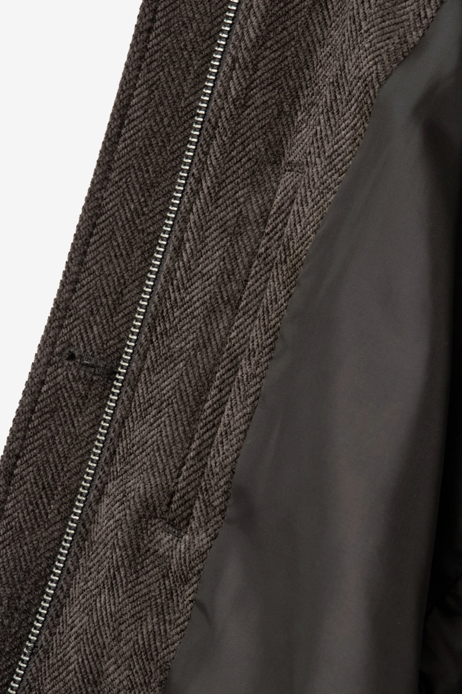 Insilence - Herringbone Velvet Blouson (Brown) product image 16 | TRAB K-Fashion Australia