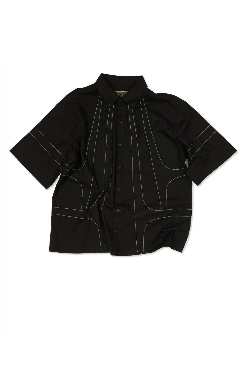 Ioedle - Streamline Short Sleeve Shirt (Black) product image 2 | TRAB K-Fashion Australia