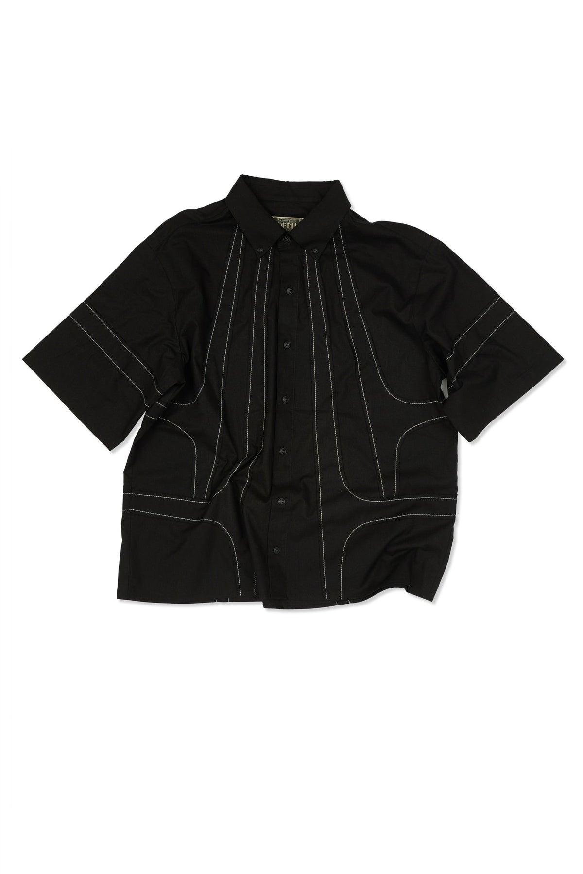 Ioedle - Streamline Short Sleeve Shirt (Black) product image 2 | TRAB K-Fashion Australia