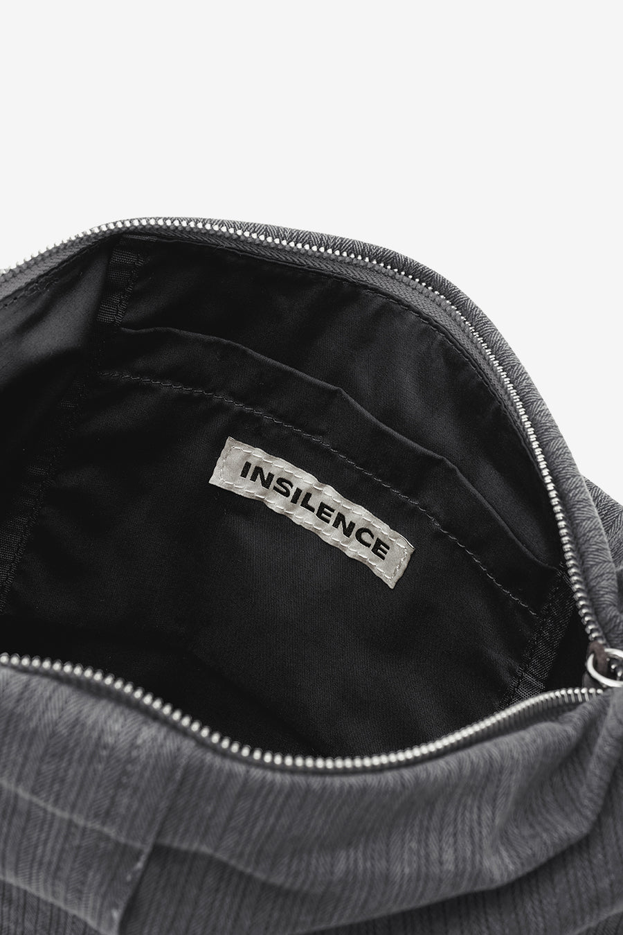 Insilence - Cotton Cut off Sling Bag (Charcoal) product image 15 | TRAB K-Fashion Australia