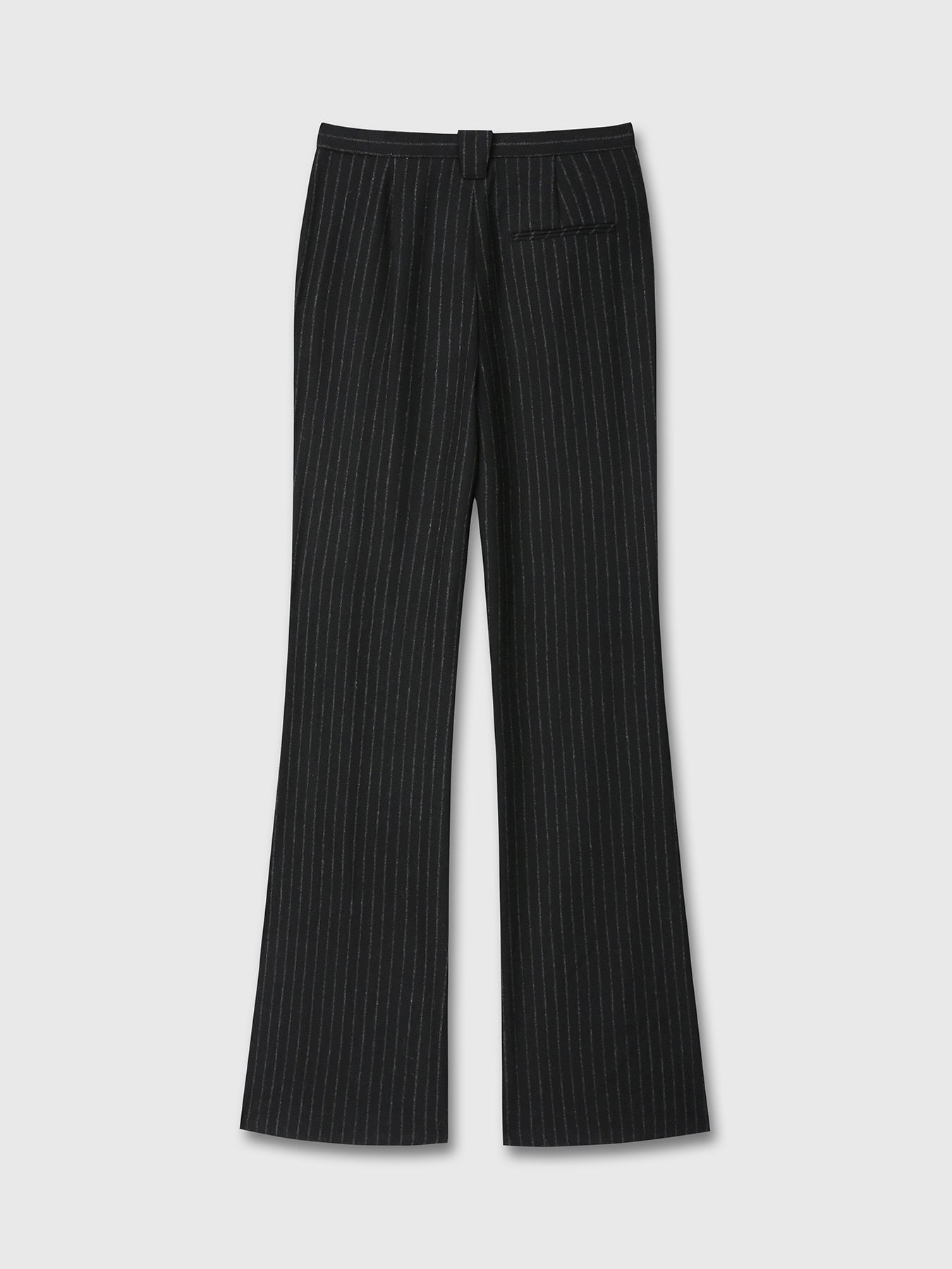 Tonywack - Striped Wool Flared Trousers (Black Stripe) product image 10 | TRAB K-Fashion Australia