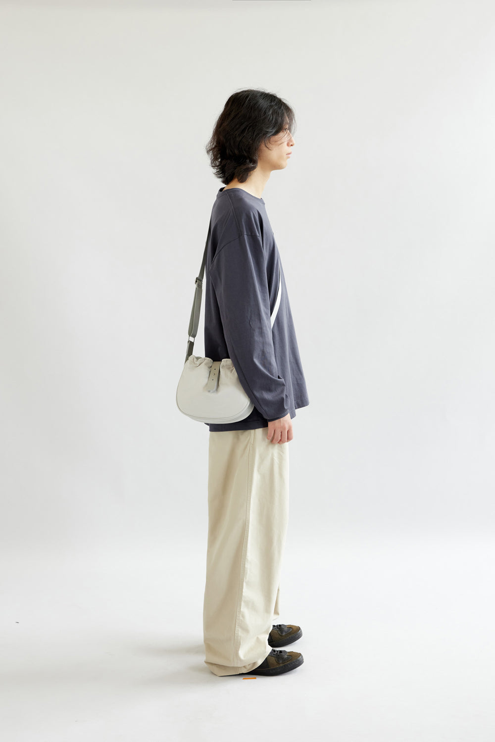 Hatchingroom - Wavy Bag Mini Padded Nylon Light (Grey) product image 7 | TRAB K-Fashion Australia