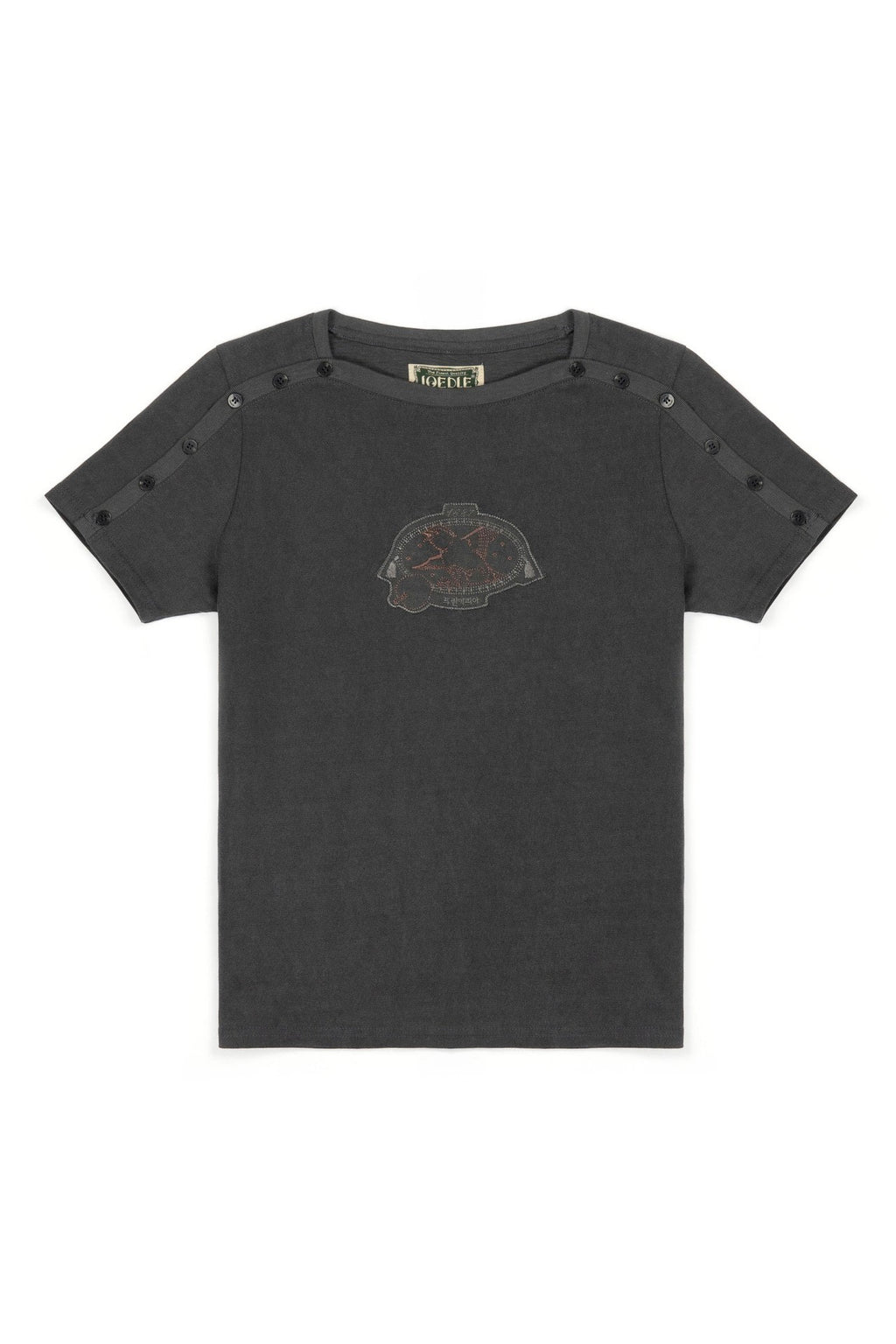Ioedle - Birth Of Gravity Fastened Boat Neck T-Shirt (Charcoal) product image 2 | TRAB K-Fashion Australia