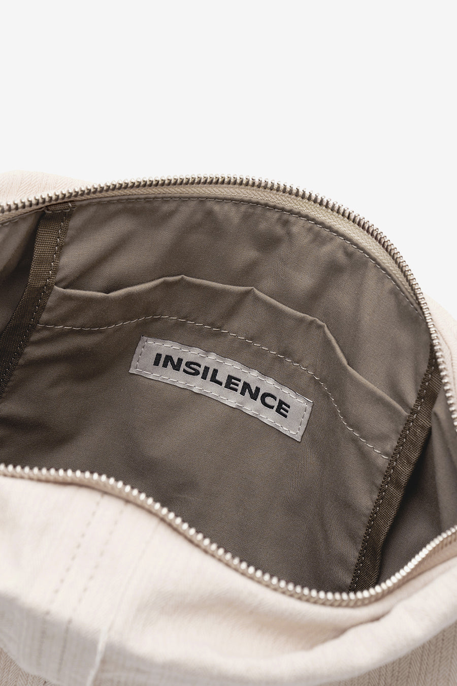 Insilence - Cotton Cut off Sling Bag (Beige) product image 19 | TRAB K-Fashion Australia