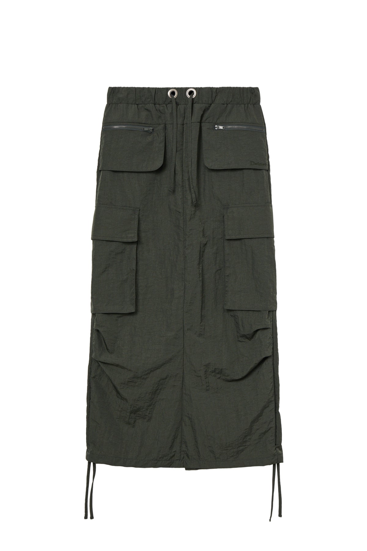 Deinet - Nylon Utility Cargo Skirt (Khaki) product image 1 | TRAB K-Fashion Australia