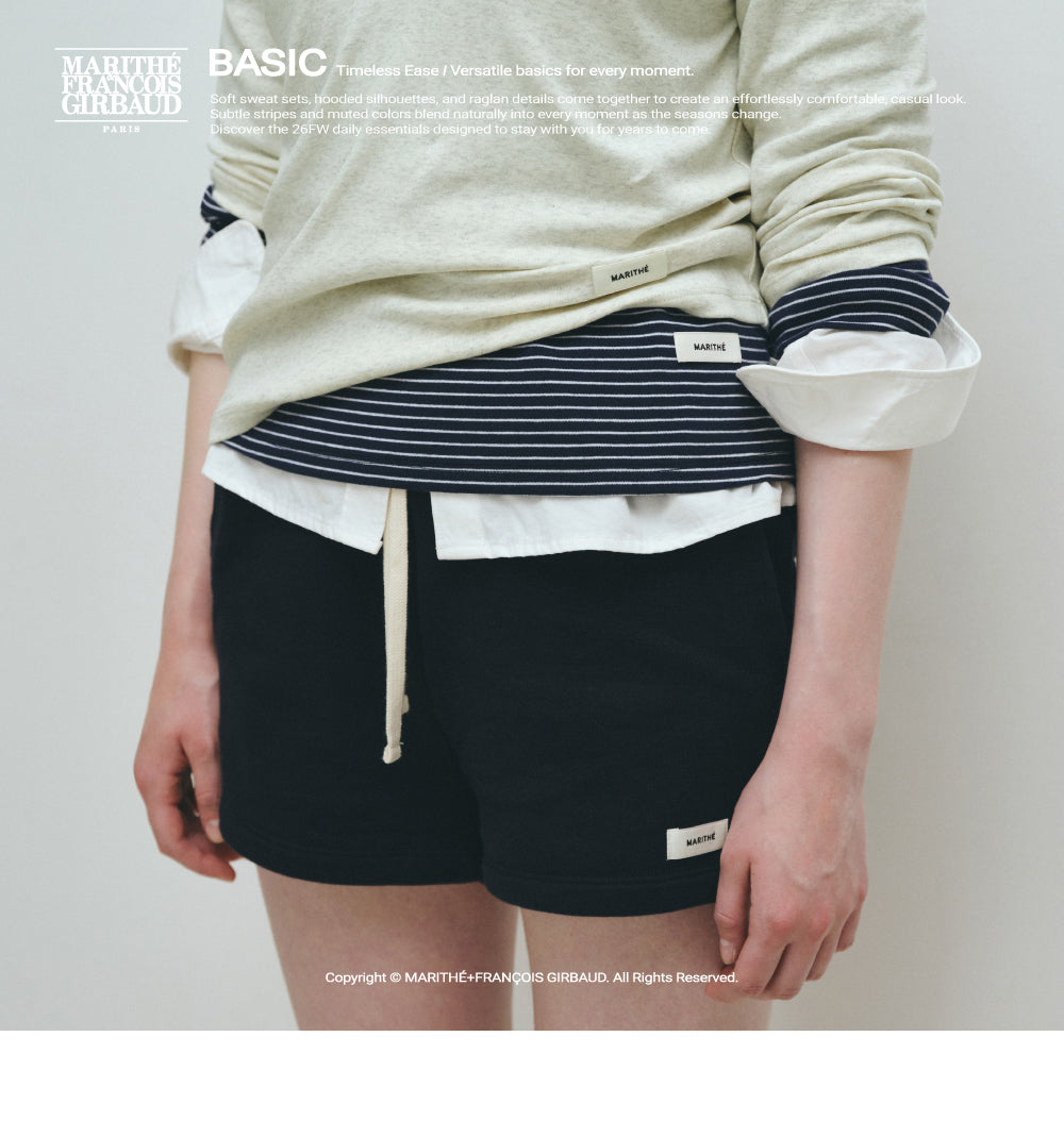 Marithe & Francois Girbaud - Basic Cotton Scrunchie (Navy Dot) product image 1 | TRAB K-Fashion Australia
