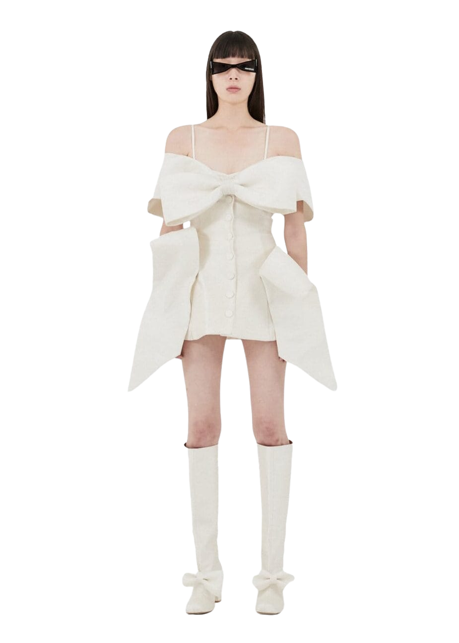Kimhe Kim - Seraphim Mini Dress (White) product image 1 | TRAB K-Fashion Australia