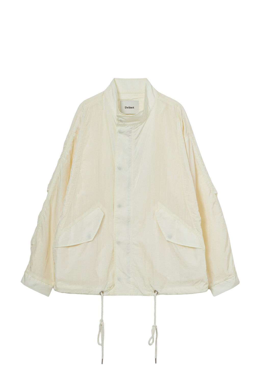 Deinet - Funnel Neck Jacket (White) product image 1 | TRAB K-Fashion Australia
