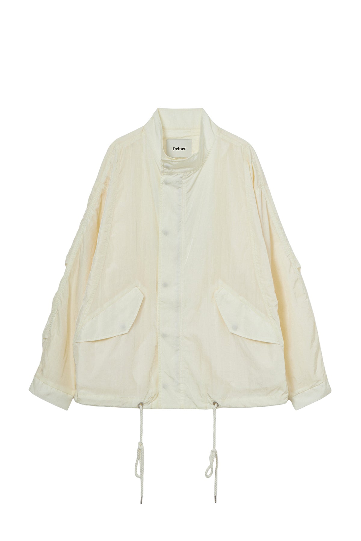 Deinet - Funnel Neck Jacket (White) product image 1 | TRAB K-Fashion Australia