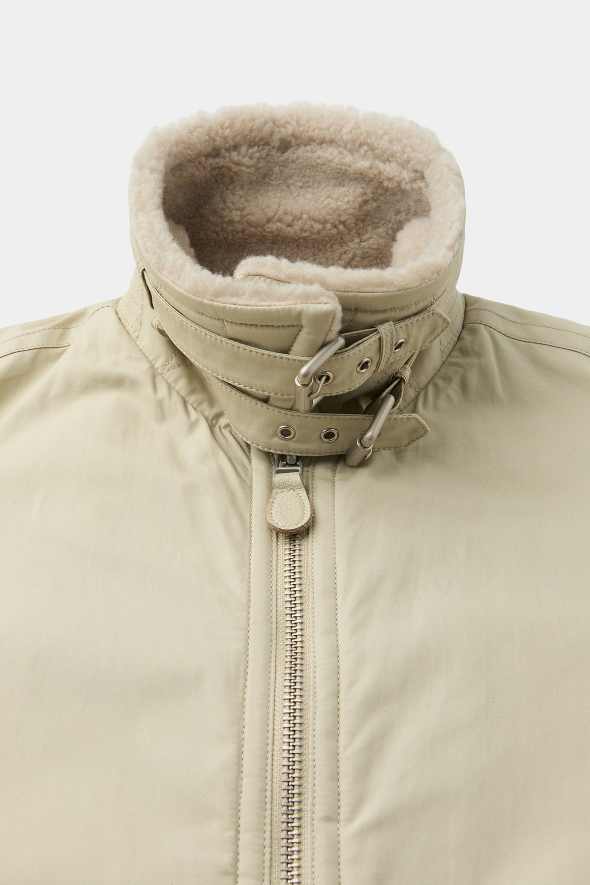 Coor - Fur Lined Cotton B-3 Jacket (Natural) product image 6 | TRAB K-Fashion Australia
